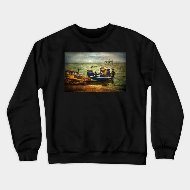 Launching from The Stade at Hastings Crewneck Sweatshirt by IanWL